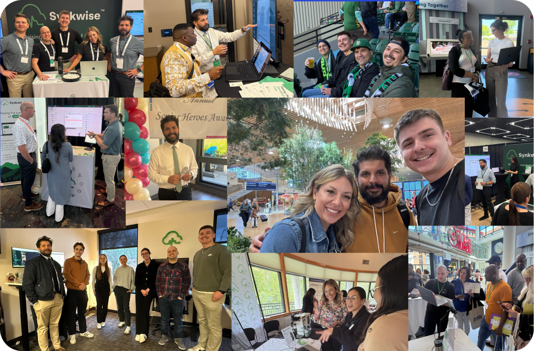 Synkwise team collaborating in the office