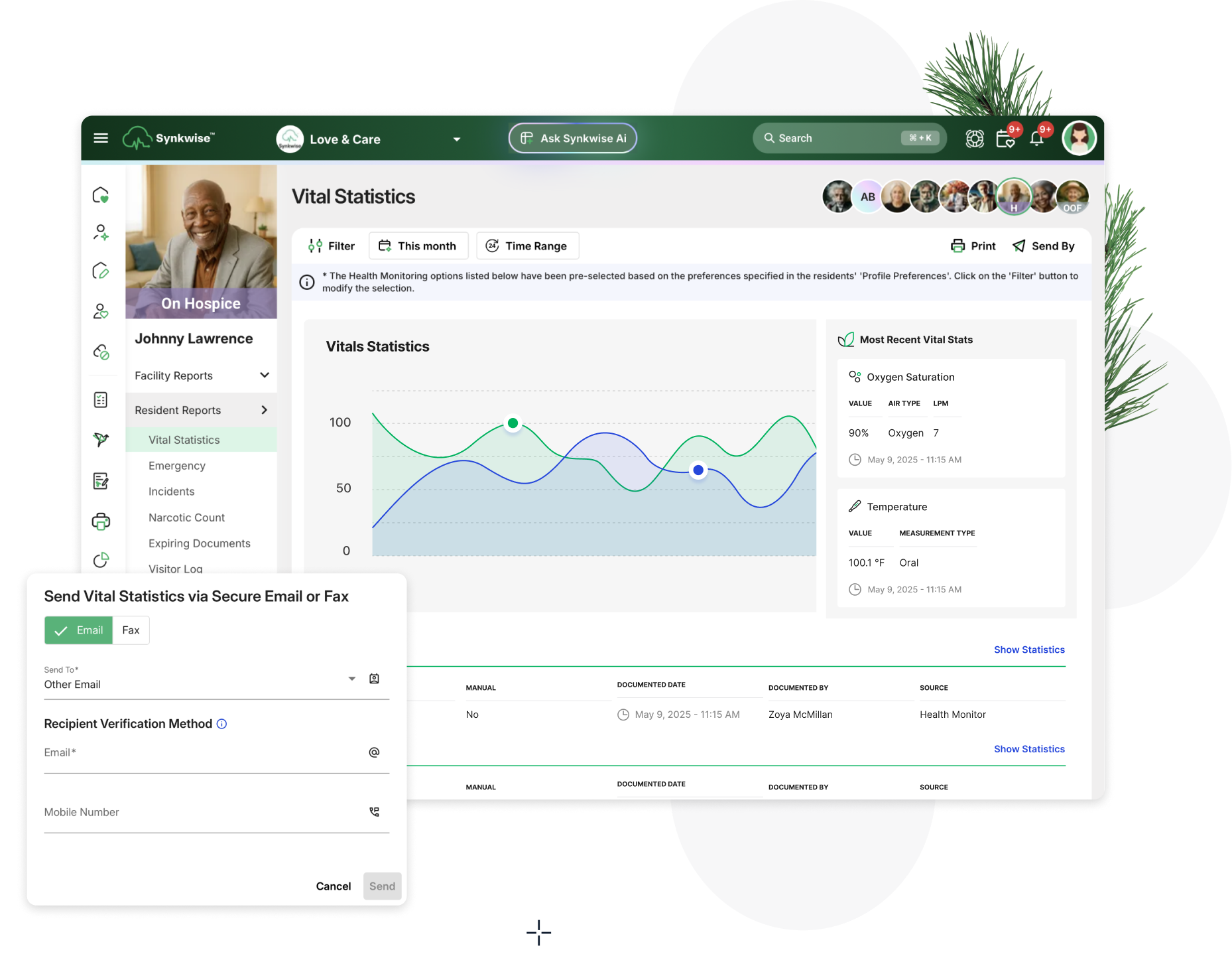 Centralized resident records interface