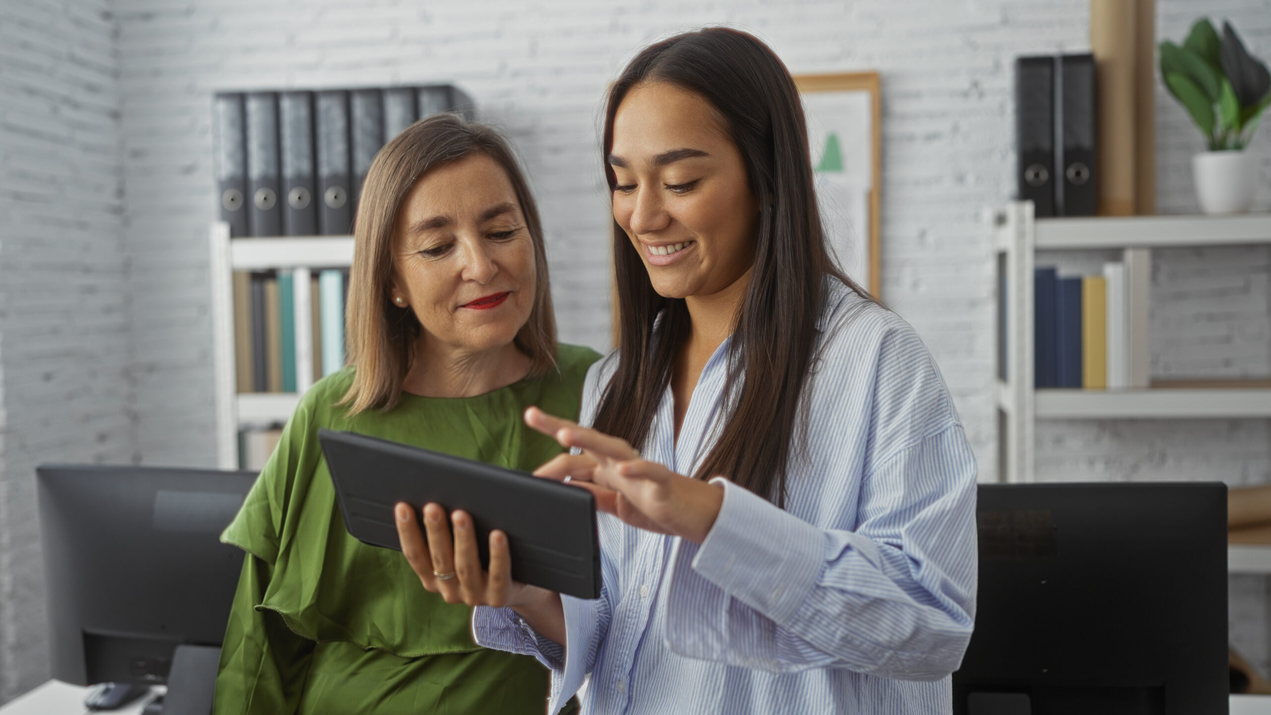 Assisted Living terms being shown to mother